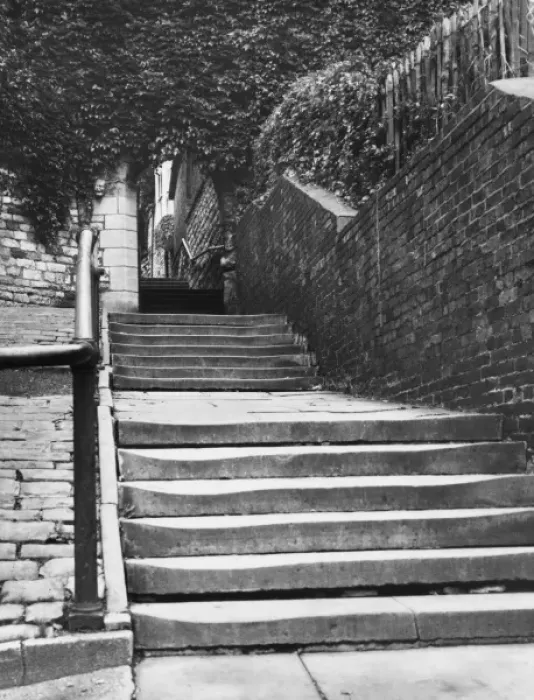 Framed Print : Greestone Stairs Lincoln Framed Print : Greestone Stairs Lincoln