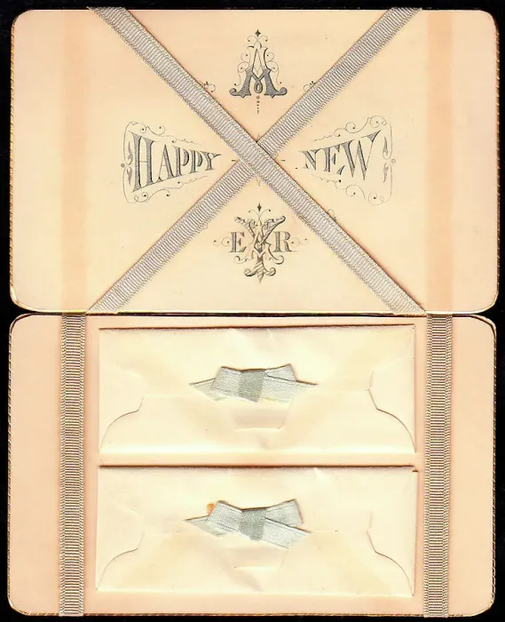 Framed Print : Greeting on a New Year card Framed Print : Greeting on a New Year card