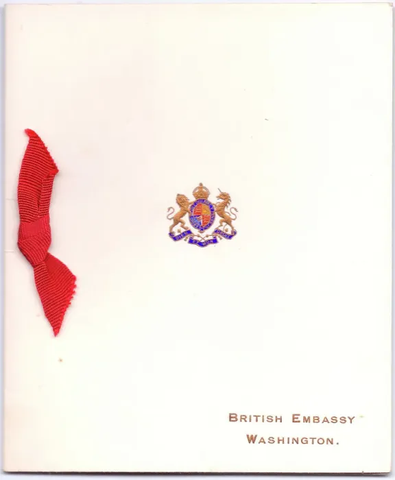 Framed Print : Greetings card, British Embassy, Washington, USA Framed Print : Greetings card, British Embassy, Washington, USA