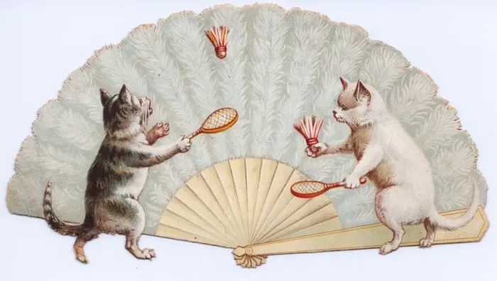 Framed Print : Greetings card in the form of a fan Framed Print : Greetings card in the form of a fan