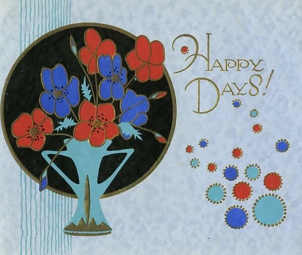 Greetings Card - Happy Days