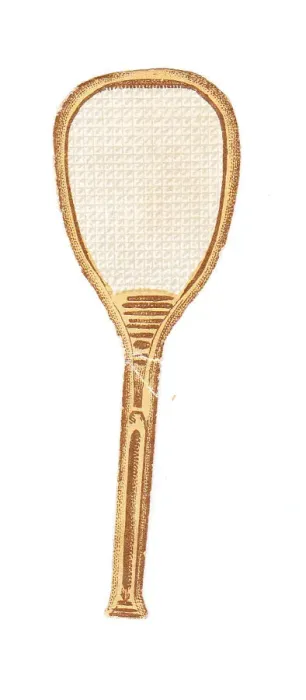 Framed Print : Greetings card in the shape of a badminton racquet Framed Print : Greetings card in the shape of a badminton racquet