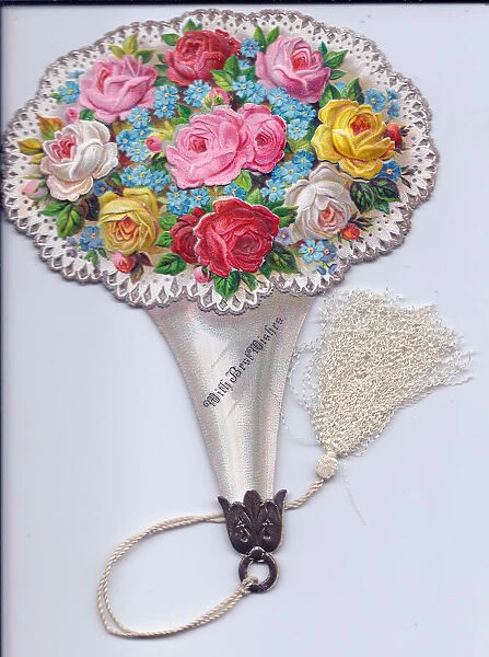 Greetings card in the shape of a bouquet