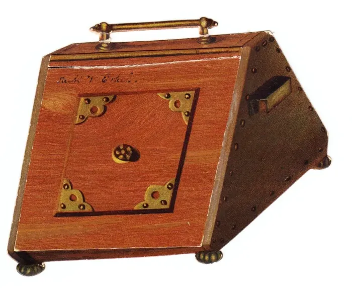 Framed Print : Greetings card in the shape of a coal scuttle Framed Print : Greetings card in the shape of a coal scuttle