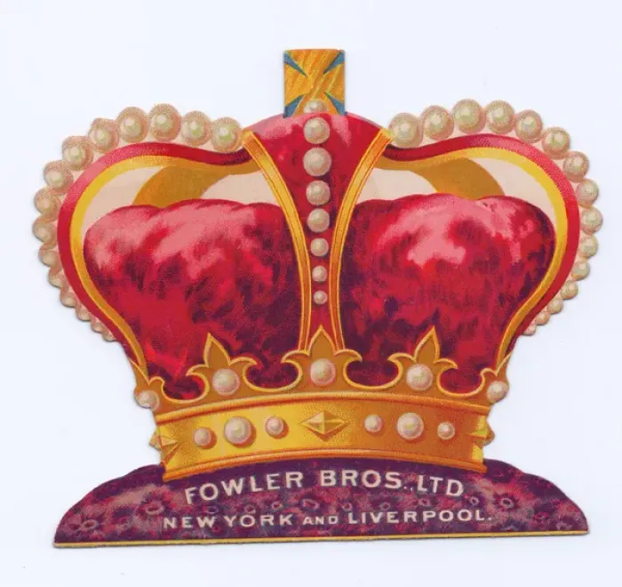Framed Print : Greetings card in the shape of a crown Framed Print : Greetings card in the shape of a crown