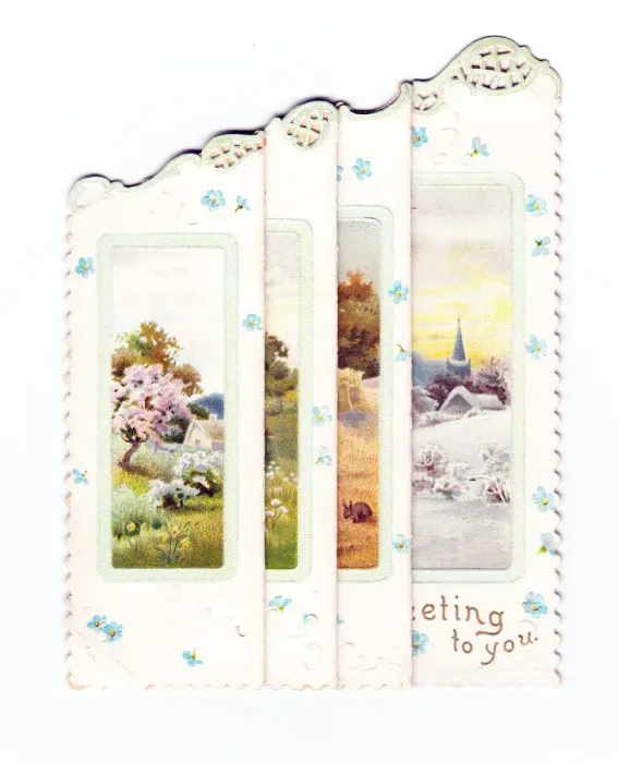 Framed Print : Greetings card in the shape of a folding screen Framed Print : Greetings card in the shape of a folding screen