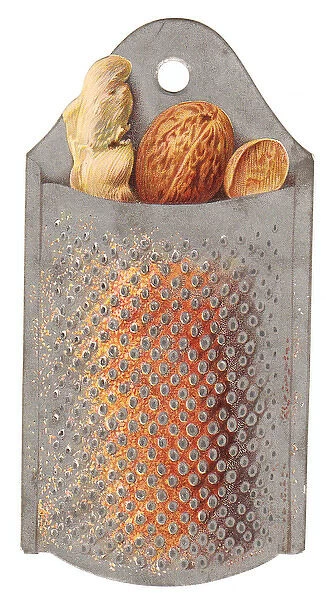 Greetings card in the shape of a food grater
