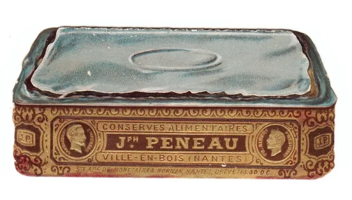 Framed Print : Greetings card in the shape of a sardine tin Framed Print : Greetings card in the shape of a sardine tin