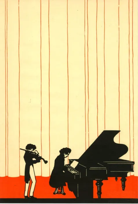 Framed Print : Greetings card - Violinist and Pianist performing Framed Print : Greetings card - Violinist and Pianist performing
