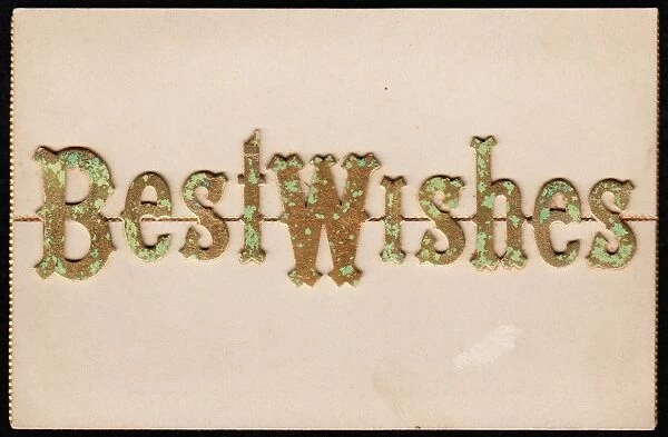 Greetings card with the words Best Wishes