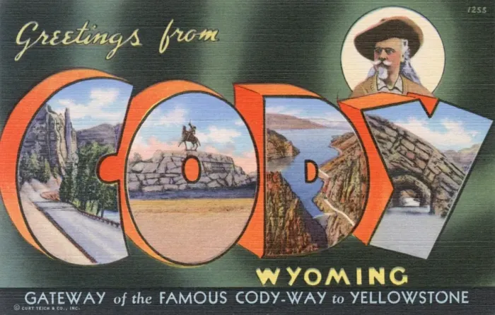 Framed Print : Greetings from Cody, Wyoming, USA Framed Print : Greetings from Cody, Wyoming, USA
