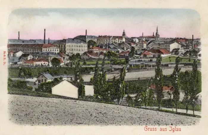 Framed Print : Greetings postcard from Iglau (Jihlava), Czech Republic Framed Print : Greetings postcard from Iglau (Jihlava), Czech Republic