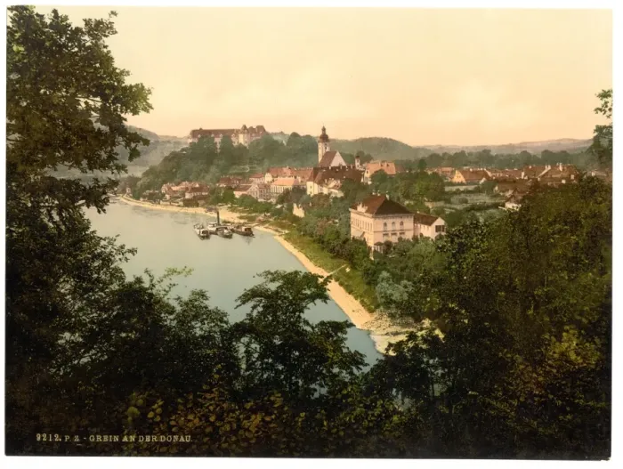 Framed Print : Grein, Upper Austria, Austro-Hungary Framed Print : Grein, Upper Austria, Austro-Hungary