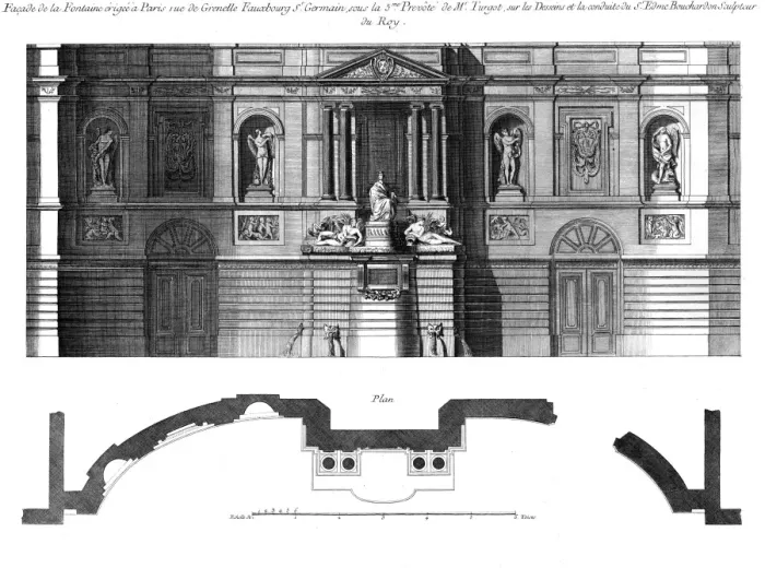 Framed Print : Grenelle Fountain 18th C Framed Print : Grenelle Fountain 18th C