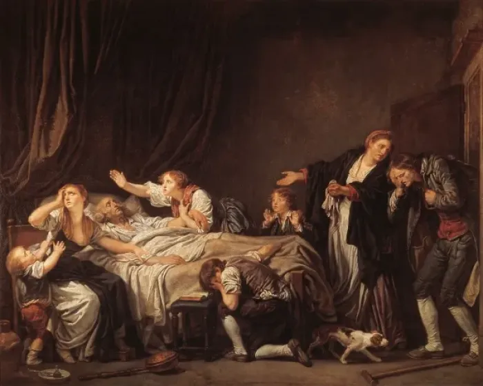 Framed Print : GREUZE, Jean Baptiste (1725-1805) Framed Print : GREUZE, Jean Baptiste (1725-1805)