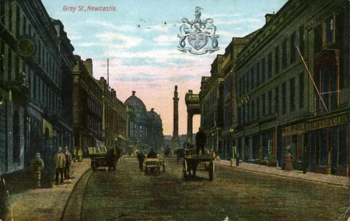 Framed Print : Grey Street, Newcastle upon Tyne, County Durham Framed Print : Grey Street, Newcastle upon Tyne, County Durham