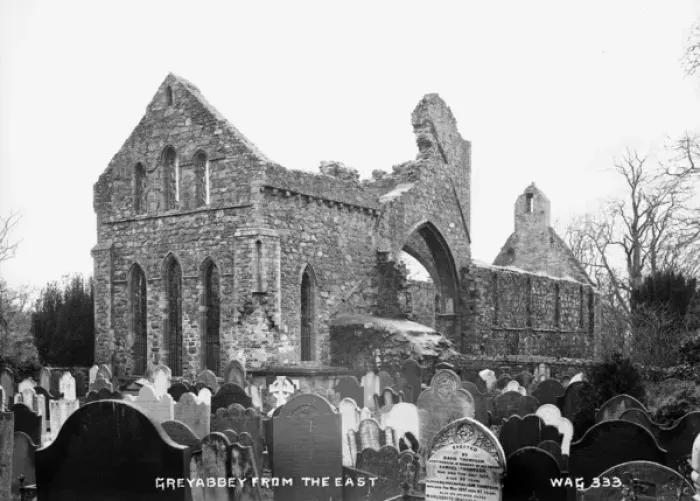 Framed Print : Greyabbey from the East Framed Print : Greyabbey from the East