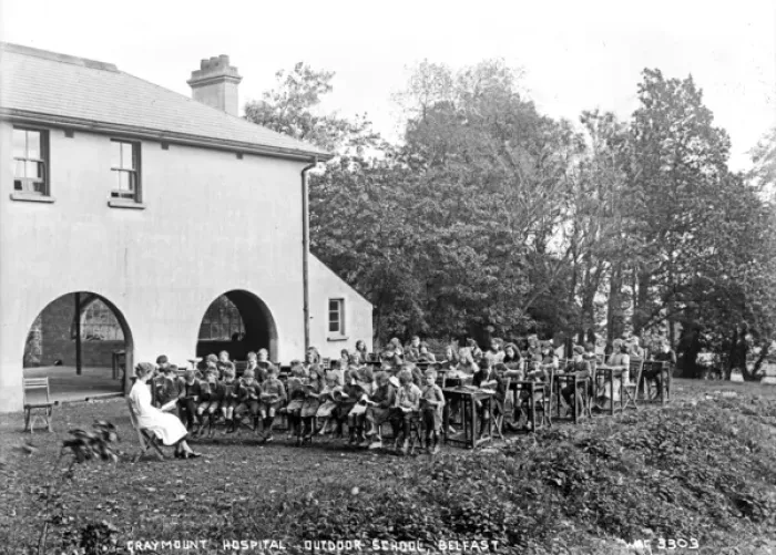 Framed Print : Greymount Hospital Outdoor School, Belfast Framed Print : Greymount Hospital Outdoor School, Belfast
