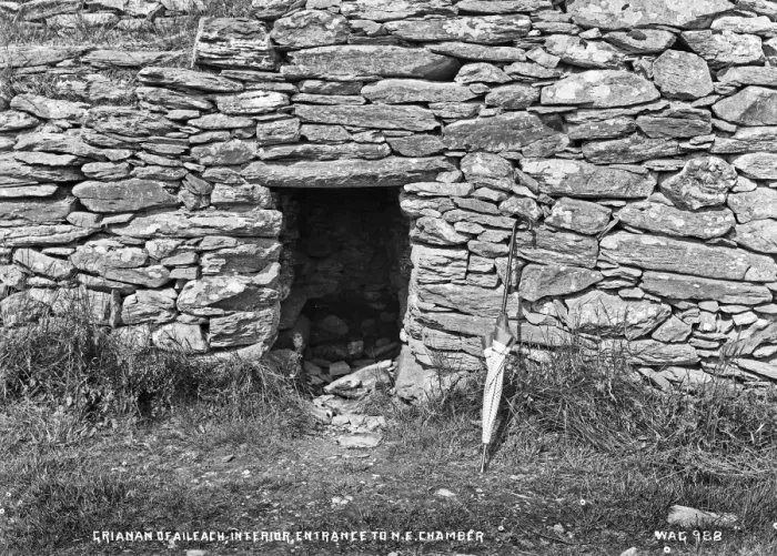 Framed Print : Grianan of Aileach, Interior, Entrance to N. E. Chamber Framed Print : Grianan of Aileach, Interior, Entrance to N. E. Chamber