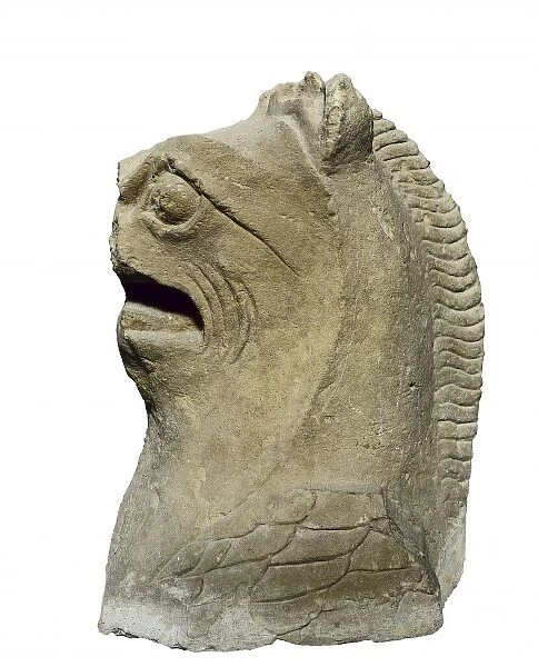 Griffin. 3rd BC. Iberian art. Sculpture on rock