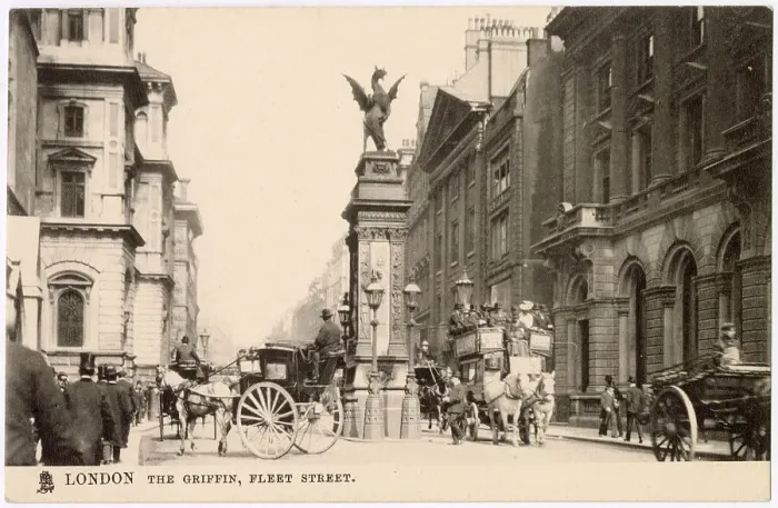 Framed Print : The Griffin, Fleet Street. Date: 1906 Framed Print : The Griffin, Fleet Street. Date: 1906