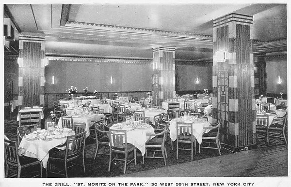 The Grill room at the St Moritz on the Park Hotel, New York