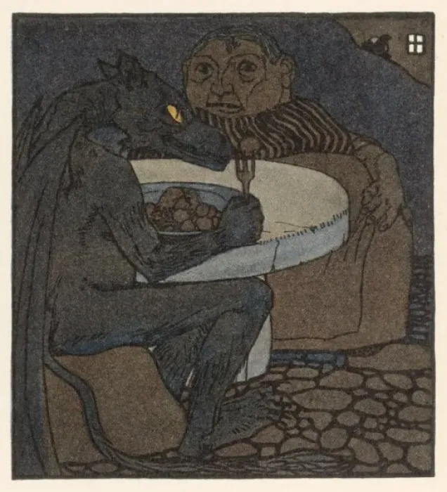 Framed Print : Grimm / Devil & G mother Framed Print : Grimm / Devil & G mother