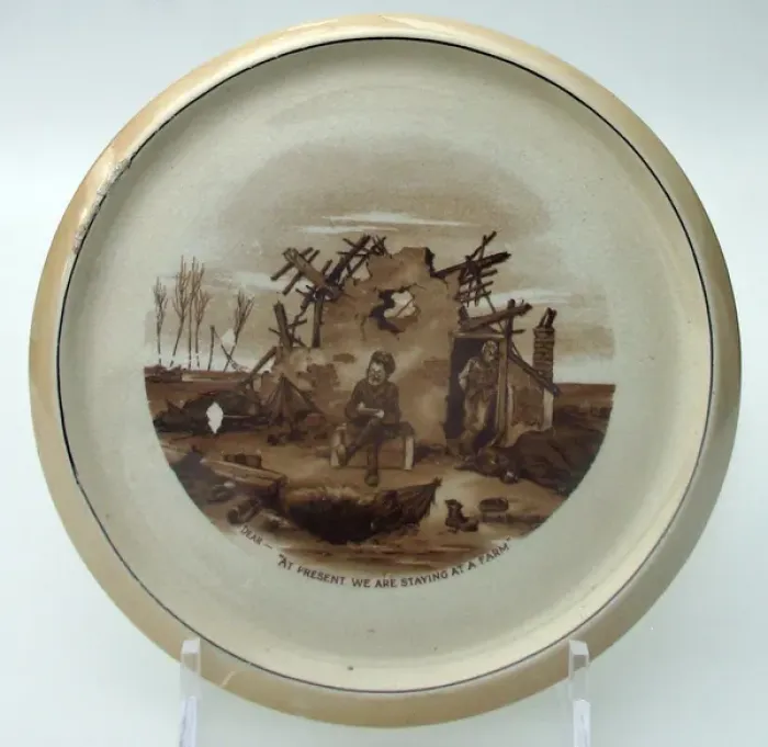 Framed Print : Grimwades Bairnsfather Ware Winton teapot plate Framed Print : Grimwades Bairnsfather Ware Winton teapot plate