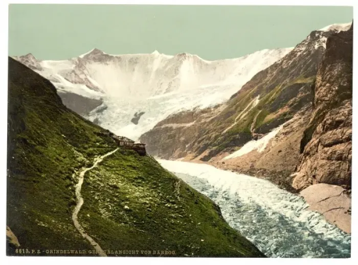 Framed Print : Grindelwald, the Baregg Glacier, Bernese Oberland, Switzerla Framed Print : Grindelwald, the Baregg Glacier, Bernese Oberland, Switzerla