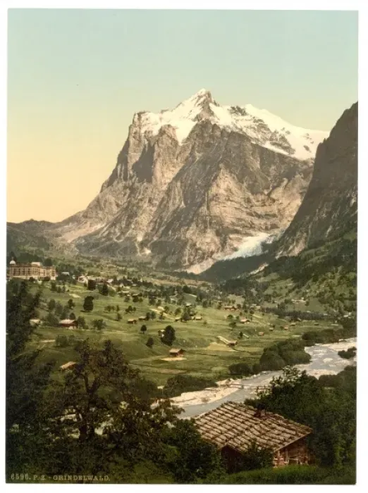 Framed Print : Grindelwald, general view, Bernese Oberland, Switzerland Framed Print : Grindelwald, general view, Bernese Oberland, Switzerland