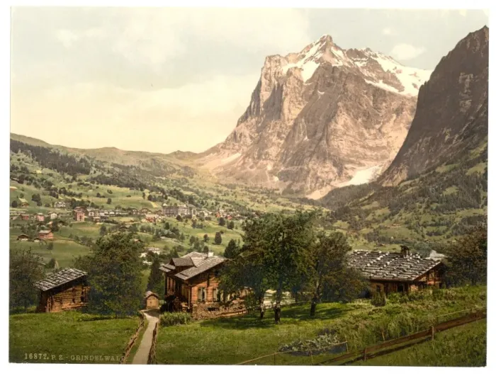 Framed Print : Grindelwald, general view, Bernese Oberland, Switzerland Framed Print : Grindelwald, general view, Bernese Oberland, Switzerland