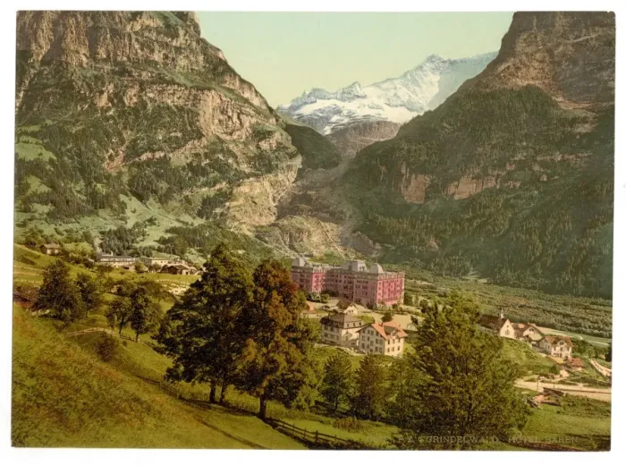 Framed Print : Grindelwald, Hotel Baren, Bernese Oberland, Switzerland Grin Framed Print : Grindelwald, Hotel Baren, Bernese Oberland, Switzerland Grin