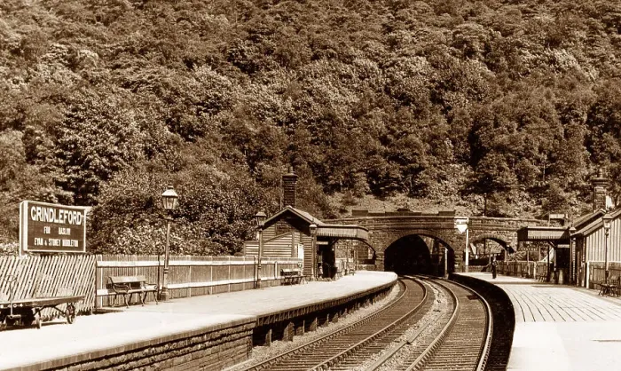 Framed Print : Grindleford Railway Station and Tunnel Framed Print : Grindleford Railway Station and Tunnel
