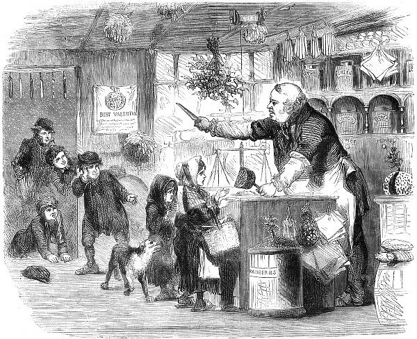 Grocer and juveniles, 1857