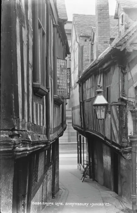 Framed Print : Grope Lane, Shrewsbury Framed Print : Grope Lane, Shrewsbury
