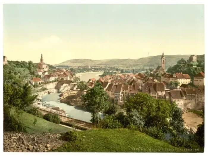Framed Print : Gross and Klein Laufenburg, Aargau, Switzerland Framed Print : Gross and Klein Laufenburg, Aargau, Switzerland
