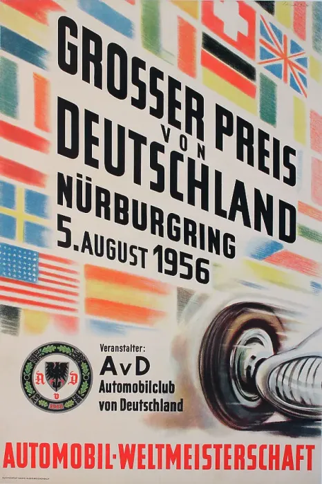 Framed Print : Grosser Preis von Deutschland (German Grand Prix), Nurburgring race track, World Championship, 5 August 1956. Date: 1956 Framed Print : Grosser Preis von Deutschland (German Grand Prix), Nurburgring race track, World Championship, 5 August 1956. Date: 1956