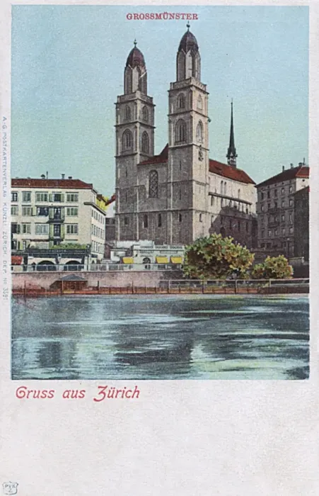 Framed Print : Grossmunster Church, Zurich, Switzerland Framed Print : Grossmunster Church, Zurich, Switzerland