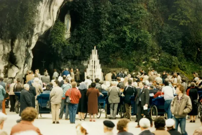Framed Print : The Grotto at Lourdes Framed Print : The Grotto at Lourdes