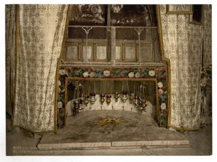 Framed Print : Grotto of the Nativity, Bethlehem, Holy Land, (i. e. West Ba Framed Print : Grotto of the Nativity, Bethlehem, Holy Land, (i. e. West Ba