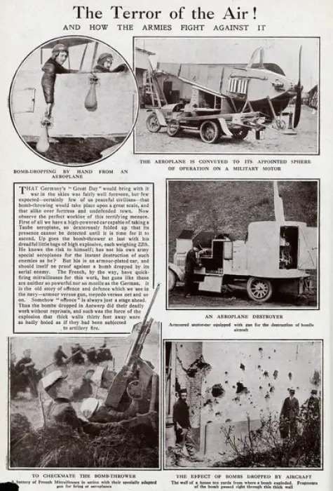 Framed Print : Ground defence against enemy air attacks, WW1 Framed Print : Ground defence against enemy air attacks, WW1