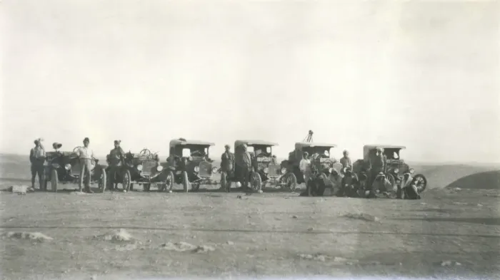 Framed Print : Ground support vehicles in desert, Iraq Framed Print : Ground support vehicles in desert, Iraq