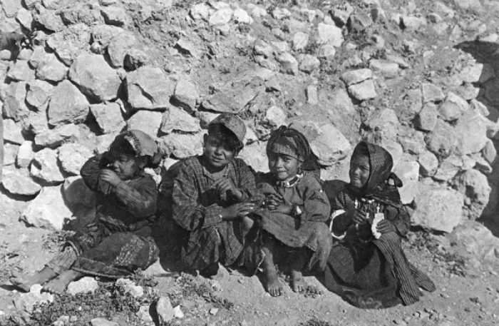 Framed Print : Group of Bedouin children, Jerusalem Framed Print : Group of Bedouin children, Jerusalem