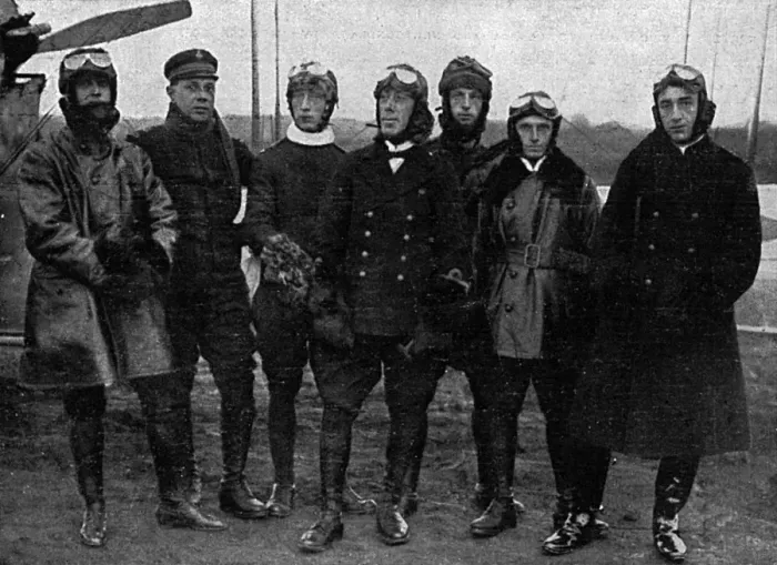 Framed Print : Group of Brazilian airmen, 1918 Framed Print : Group of Brazilian airmen, 1918