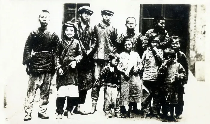 Framed Print : Group of Chinese children Framed Print : Group of Chinese children