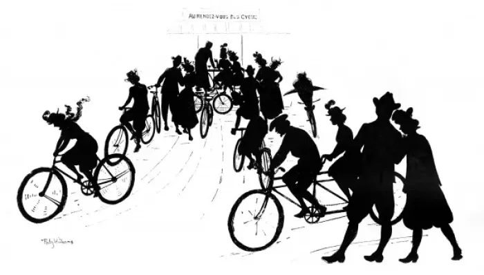 Framed Print : A group of cyclists in France Framed Print : A group of cyclists in France