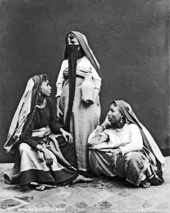 Framed Print : Group of Egyptian women Framed Print : Group of Egyptian women