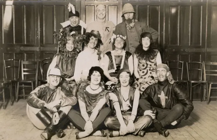 Framed Print : Group in fancy dress, c. 1927 Framed Print : Group in fancy dress, c. 1927
