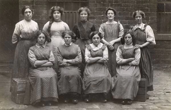 Group of female factory workers, c. 1910