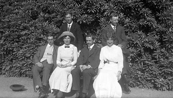 Group in gardens